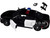 2023 Dodge Charger Pursuit Police Car Black and White with Flashing Light Bar Front and Rear Lights and 2 Sounds Builder s Kit 1/24 Diecast Model Car Motormax 79622BB-BKW