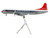 Lockheed L 188 Electra Commercial Aircraft Northwest Orient N128US White and Gray with Blue Stripes and Red Tail "Gemini 200" Series 1/200 Diecast Model Airplane GeminiJets G2NWA1028