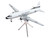 Convair C 131 Samaritan Transport Aircraft United States Navy NAS Guantanamo Bay 141017 White and Gray Gemini 200 Series 1/200 Diecast Model Airplane GeminiJets G2USN1137