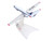 Yakovlev Yak 40 Commercial Aircraft LOT Polish Airlines SP GEA White with Blue Stripes and Tail 1/200 Diecast Model Airplane Herpa HE573139