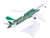 Airbus A220 300 Commercial Aircraft QantasLink Flying Art Series Minyma Kutjara Tjukurpa VH X4A White with Green Graphics 1/200 Diecast Model Airplane Herpa HE573351
