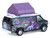1978 GMC Vandura Custom Van Black with Wizard Graphics and White Top with Camp otel Cartop Sleeper Tent The Great Outdoors Series 4 1/64 Diecast Model Car Greenlight 38080C