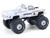 1986 Chevrolet Silverado Monster Truck Royal Canadian Mounted Police White with Stripes Kings of Crunch Hot Pursuit Special Edition 1/64 Diecast Model Car Greenlight 49170D