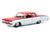 1964 Chevrolet Biscayne Lowrider Silver Metallic and Red Two Tone California Lowriders Series 7 1/64 Diecast Model Car Greenlight 63080B