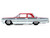 1964 Chevrolet Biscayne Lowrider Silver Metallic and Red Two Tone California Lowriders Series 7 1/64 Diecast Model Car Greenlight 63080B