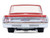 1964 Chevrolet Biscayne Lowrider Silver Metallic and Red Two Tone California Lowriders Series 7 1/64 Diecast Model Car Greenlight 63080B