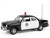1949 Ford Custom Police Car LAPD Los Angeles Police Department Black and White 1/43 Diecast Model Car Greenlight 86642