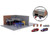 Fast & Furious Han s Garage Diorama with 2 Cars and Accessories Nano Scene Series 1/32 Model Jada 36403