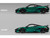 McLaren 765LT Green Carbon Metallic with Black Top and Extra Wheels 1/64 Diecast Model Car CM Model CM64-765LT-19