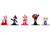 Set of 12 Diecast Figures Sonic The Hedgehog Video Games Nano Metalfigs Series Diecast Models Jada 37353