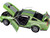 2007 Ford Shelby GT500 Lime Green Metallic with Silver Stripes Shelby Collectibles Series 1/18 Diecast Model Car ACME SC18004