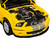 2007 Ford Shelby GT500 Yellow with Silver Stripes Shelby Collectibles Series 1/18 Diecast Model Car ACME SC18005