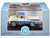 1957 Dodge D100 Sweptside Pickup Truck Ice Blue and Glacier White 1/87 (HO) Scale Diecast Model Car Oxford Diecast 87DP57005