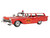 1959 Ford Country Squire Fruitland MD Fire Chief Red with White Top Limited Edition to 200 pieces Worldwide 1/43 Model Car Goldvarg Collection GC-091C