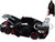 Porsche 911 GT3 RS 992 Black with Silver Hood and Graphics and Darth Vader Figure Star Wars Franchise Hollywood Rides Series 1/24 Diecast Model Car Jada 36477
