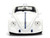 1959 Volkswagen Drag Beetle White with Graphics and R2 D2 Figure Star Wars Franchise Hollywood Rides Series 1/24 Diecast Model Car Jada 36912