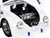 1959 Volkswagen Drag Beetle White with Graphics and R2 D2 Figure Star Wars Franchise Hollywood Rides Series 1/24 Diecast Model Car Jada 36912