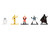 Set of 12 Diecast Figures Star Wars Movie Franchise Nano Metalfigs Series Diecast Models Jada 37360