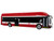 New Flyer Xcelsior Transit Bus TTC Toronto Transit Commission Red and White The Bus & Motorcoach Collection Limited Edition to 504 Pieces Worldwide 1/43 Model Iconic Replicas 43-0606