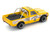 Datsun Pandem 620 Pickup Truck MoonEyes Yellow with White Sides and Graphics 1/64 Diecast Model Car Pop Race PR640250