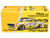 Datsun Pandem 620 Pickup Truck MoonEyes Yellow with White Sides and Graphics 1/64 Diecast Model Car Pop Race PR640250
