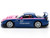 Mazda RX 7 RE Amemiya Widebody RHD Right Hand Drive Blue with Pink Hood and Stripes 1/64 Diecast Model Car Pop Race PR640240