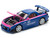 Mazda RX 7 RE Amemiya Widebody RHD Right Hand Drive Blue with Pink Hood and Stripes 1/64 Diecast Model Car Pop Race PR640240