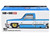 Chevrolet Silverado Dually Pickup Truck Vintage Spec V1 Light Blue Metallic with White Sides and Interior Designed by Jun Imai Kaido House Special 1/64 Diecast Model Car Mini GT KHMG192