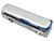 1964 MCI MC 5A Coach Bus Continental Air Transport Silver with Blue Stripes Vintage Bus & Motorcoach Collection Limited Edition to 504 pieces Worldwide 1/87 (HO) Diecast Model Iconic Replicas 87-0627
