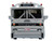1964 MCI MC 5A Coach Bus Brewster Gray Line Silver with Blue and Red Stripes Vintage Bus & Motorcoach Collection Limited Edition to 504 pieces Worldwide 1/87 (HO) Diecast Model Iconic Replicas 87-0628
