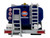 Volvo FM500 with Esterer Aviation Refueling Tanker Truck Gulf Aviation White with Blue Stripes Limited Edition 1/87 (HO) Diecast Model Iconic Replicas 87-0638