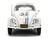 Volkswagen Beetle #53 Herbie White with Stripes The Love Bug 1968 Movie with Extra Wheels 1/24 Diecast Model Car Jada 37584