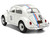 Volkswagen Beetle #53 Herbie White with Stripes The Love Bug 1968 Movie with Extra Wheels 1/24 Diecast Model Car Jada 37584