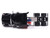 2010 International Lonestar Truck Tractor Black with Flame Graphics 1/64 Diecast Model IXO Models U64TR008
