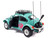 1976 Volkswagen Beetle Baja Miami Green with Pink Graphics 1/18 Diecast Model Car Solido S1809604