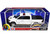 2019 RAM 1500 Laramie Crew Cab Pickup Truck White with Flashing Light Bar and Front and Rear Lights and Sounds 1/24 1/27 Diecast Model Car Motormax 79544W