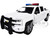 2017 Chevrolet Silverado 1500 LT Z71 Crew Cab Pickup Truck White with Flashing Light Bar and Front and Rear Lights and Sounds 1/24 1/27 Diecast Model Car Motormax 79546W