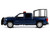 2017 Chevrolet Silverado 1500 LT Z71 Crew Cab Pickup Truck with Bed Cage Dark Blue with Flashing Light Bar and Front and Rear Lights and Sounds 1/24 1/27 Diecast Model Car Motormax 79547BL