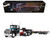 Ford LTL 9000 Day Cab and Landoll 440B 50CA Traveling Axle Trailer Cappello Heavy Transport Black with Blue Hood Legacy Series #3 1/64 Diecast Model DCP/First Gear 69-2174