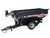 J&M 1112 X Tended Reach Patriotic Grain Cart with Dual Wheels Black 1/64 Diecast Model SpecCast JMM029