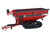 J&M 1112 X Tended Reach Grain Cart with Tracks Red 1/64 Diecast Model SpecCast JMM010
