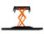 Automotive Double Scissor Lift Black and Orange Double Scissor Lifts Series 2 1/64 Diecast Model Greenlight 16220A