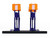 Automotive Double Scissor Lift Union 76 Orange and Blue Double Scissor Lifts Series 2 1/64 Diecast Model Greenlight 16220B
