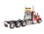 Peterbilt 589 Tridem Axle Truck Tractor with Day Cab Legendary Red Transport Series 1/32 Diecast Model Diecast Masters 71147