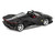 Ferrari Daytona SP3 Matt Black with White Stripes and Red Interior 1/64 Diecast Model Car BBR BBRFER64021