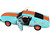 1967 Shelby GT500 #4 Gulf Racing Tribute Light Blue with Orange Stripes 1/18 Diecast Model Car Solido S1802911