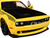 2023 Dodge Challenger SRT Hellcat Redeye Widebody Taxi NYC Hellcab Yellow with Black Hood and Graphics 1/18 Diecast Model Car Solido S1805716