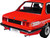 1980 Alpina E21 C1 2 3 Red with Gray Stripes 1/18 Diecast Model Car Solido S1812803