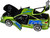 Brian's Mitsubishi Eclipse Green Color Brush Finish with Graphics The Fast and the Furious 2001 Movie Fast & Furious Series 1/24 Diecast Model Car Jada 36817