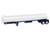 Tanker Trailer White and Blue 1/87 (HO) Plastic Model Car HO Logistics HL-306